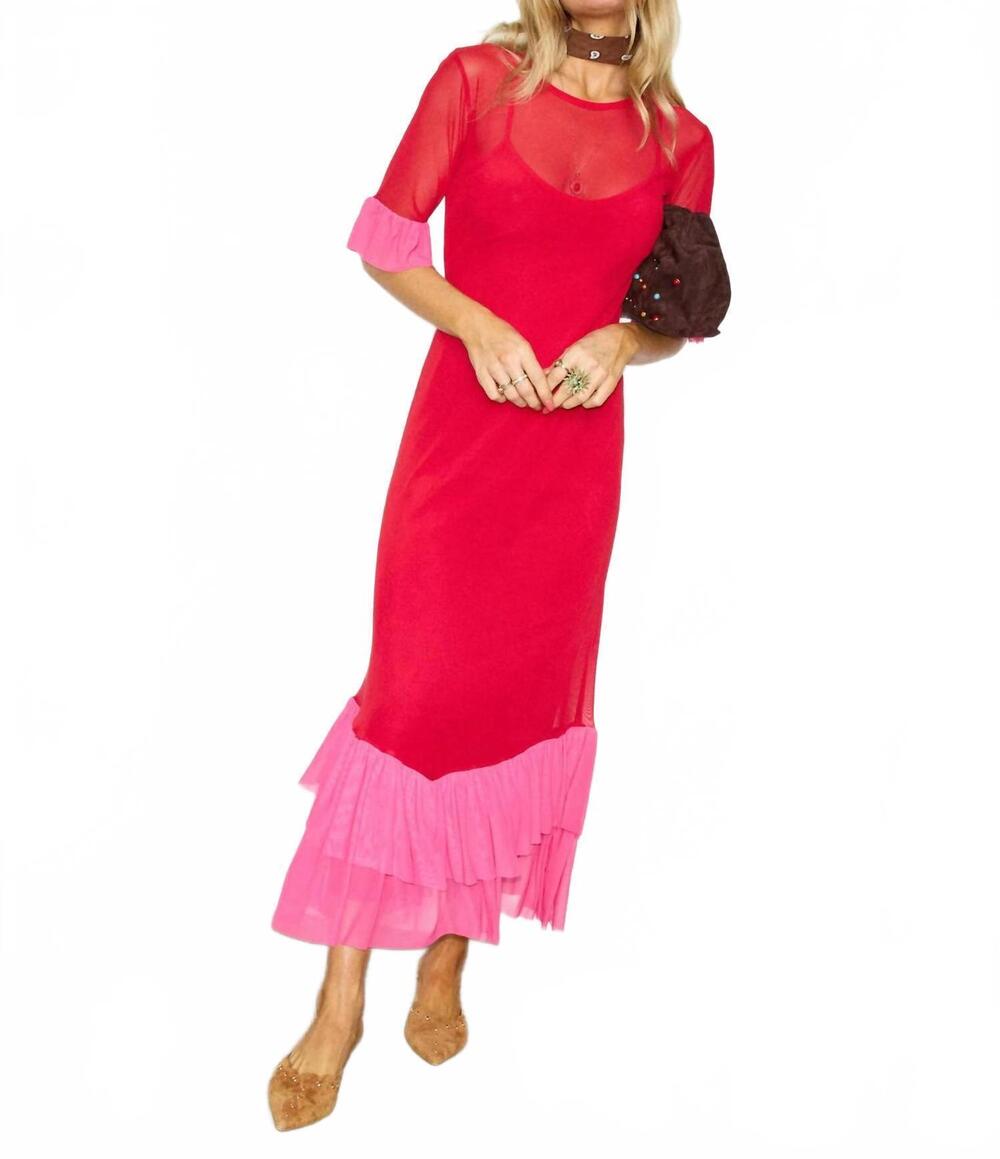 NEW NEVER FULLY DRESSED katie dress in red /pink